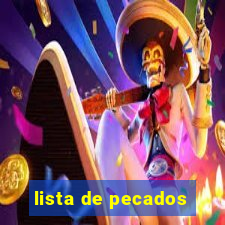 lista de pecados